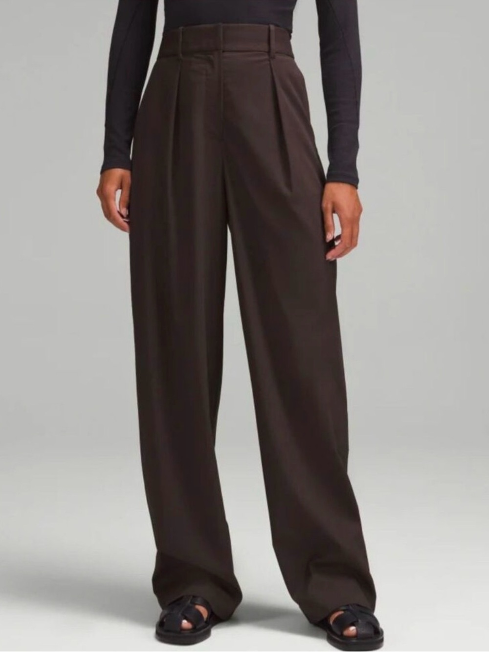 lululemon athletica Wide-Leg Trousers in Espresso